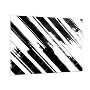 Glastavla - Bild på glas - Intensiv och dynamisk komposition - 100x70 cm