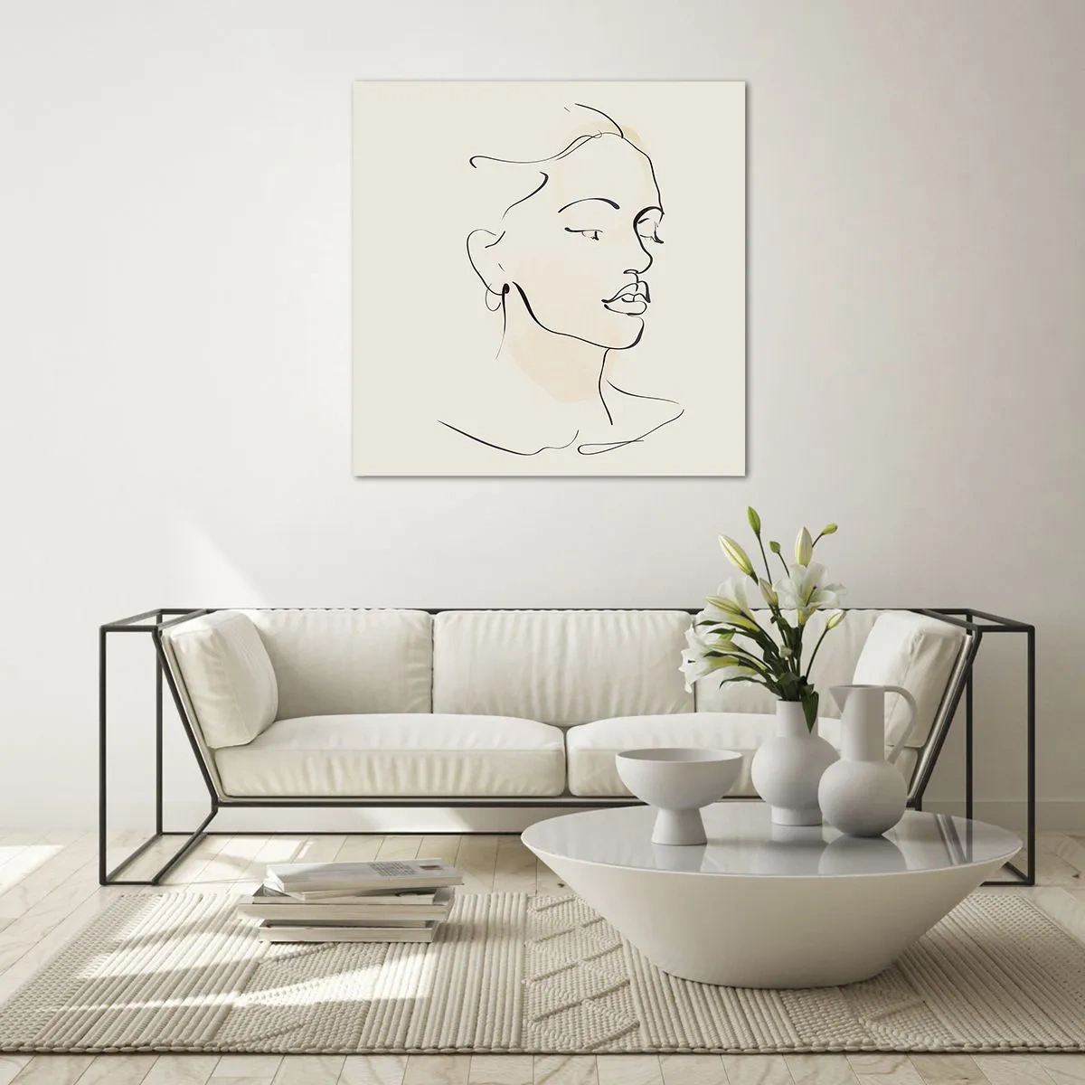 Glastavla - Bild på glas - Säkra drag - 30x30 cm