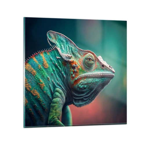 Glastavla - Bild på glas - Ser du mig? Inte bra… - 50x50 cm
