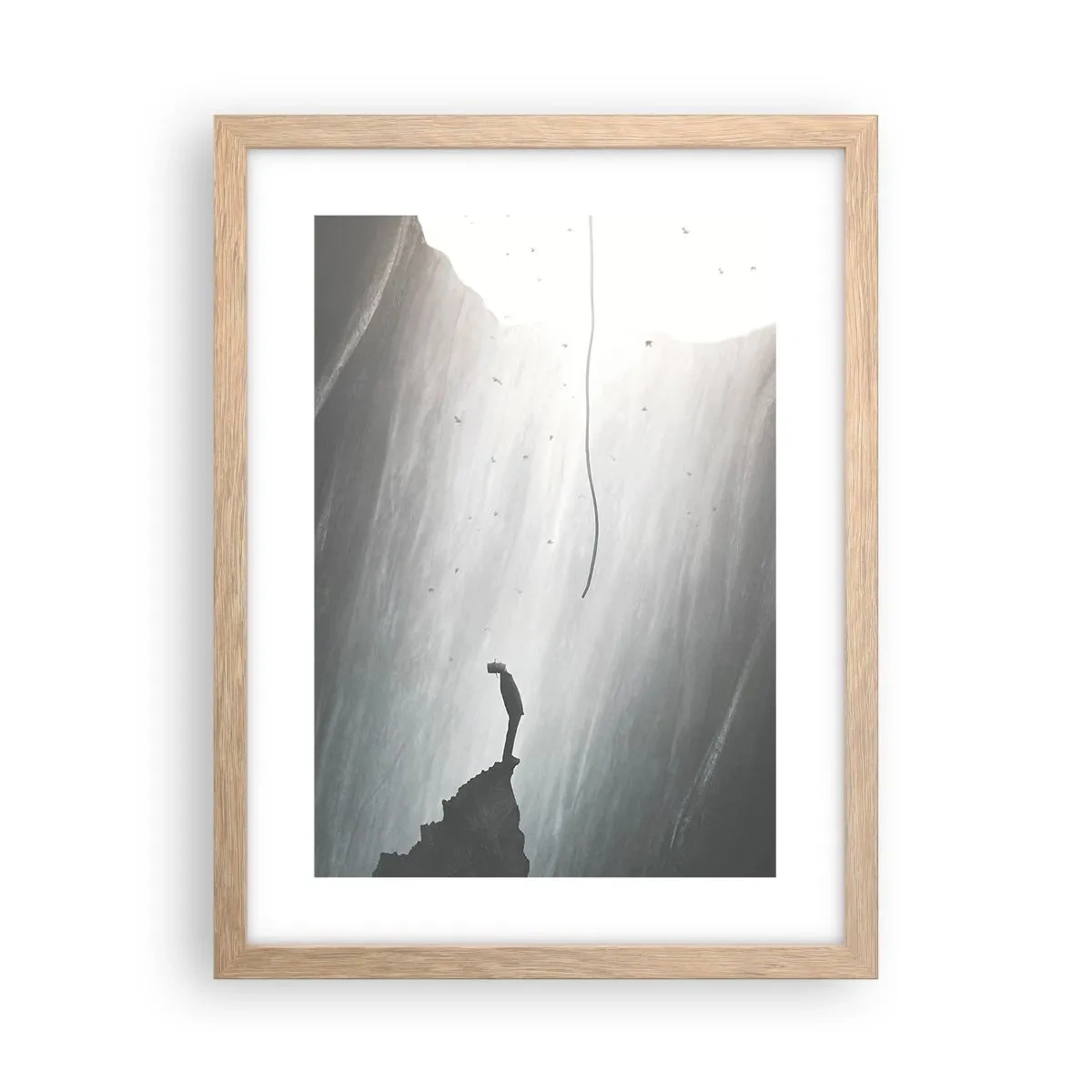 Affisch i ram av ljusek - Det finns alltid en väg ut - 30x40 cm