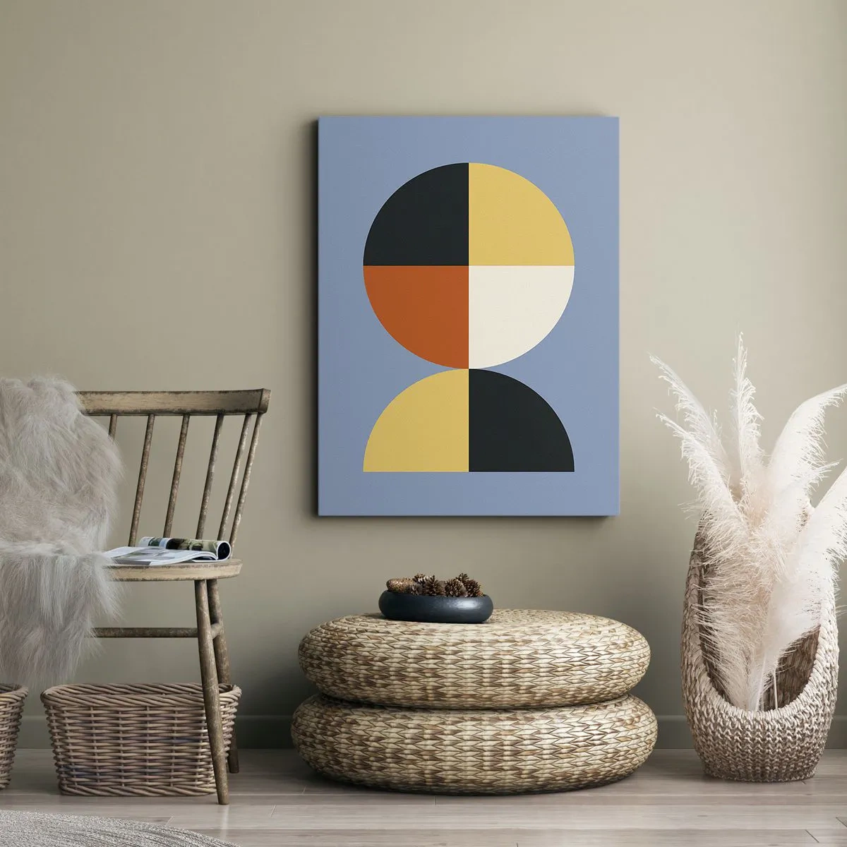 Canvastavla - Bild på duk - Titta och räkna - 80x120 cm