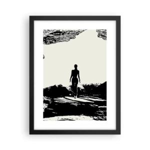 Affisch i svart ram - En ny blick - 30x40 cm