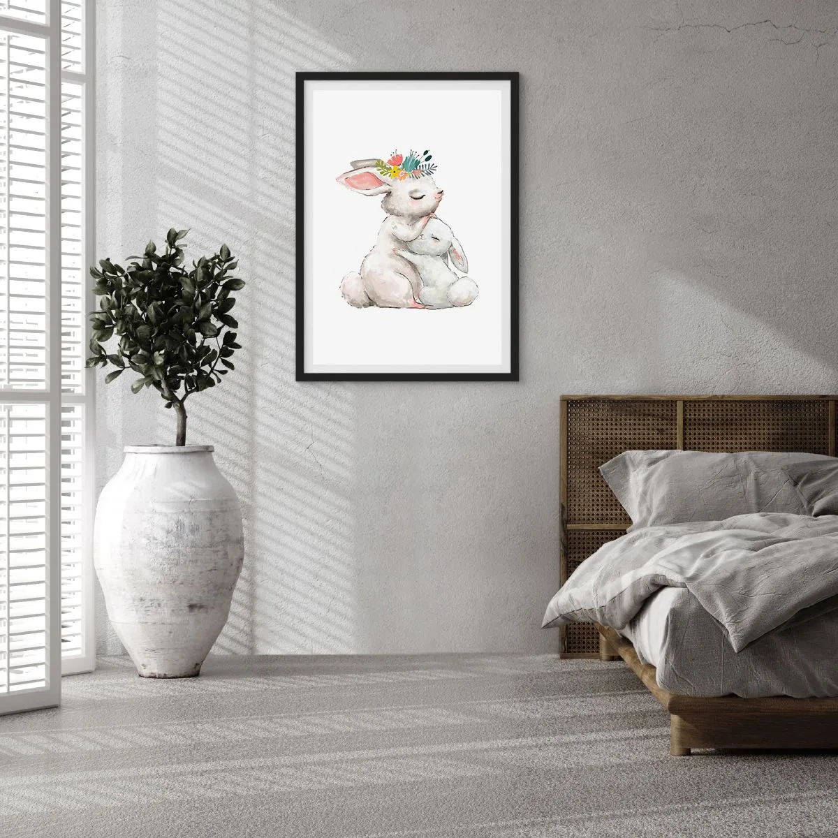 Affisch i svart ram - Alltid bäst hos mamma - 61x91 cm