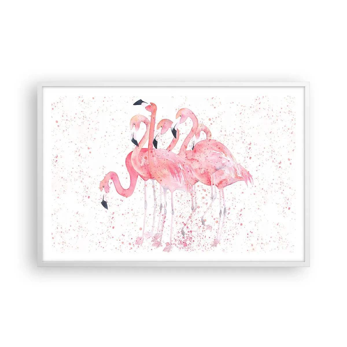 Affisch i vit ram - Rosa bandet - 91x61 cm