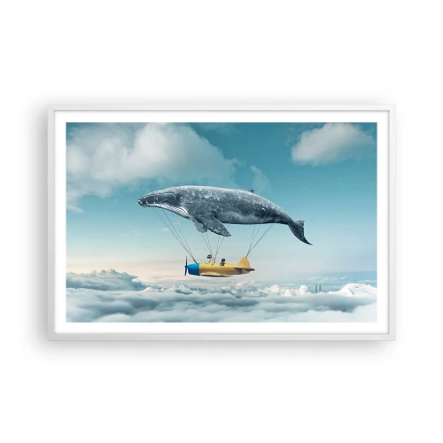 Affisch i vit ram - Varför inte? - 91x61 cm