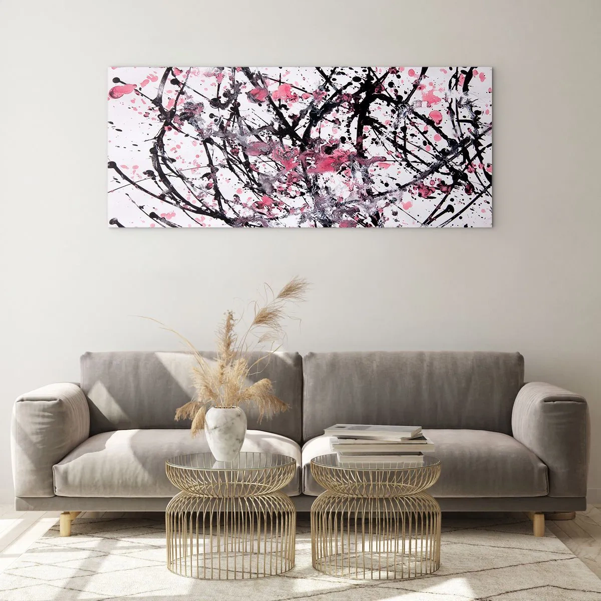 Glastavla - Bild på glas - Livets flyktiga natur - 120x50 cm