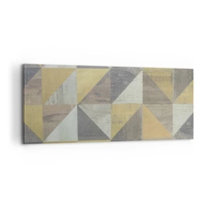 Canvastavla - Bild på duk - Under triangelns vinkel - 100x40 cm