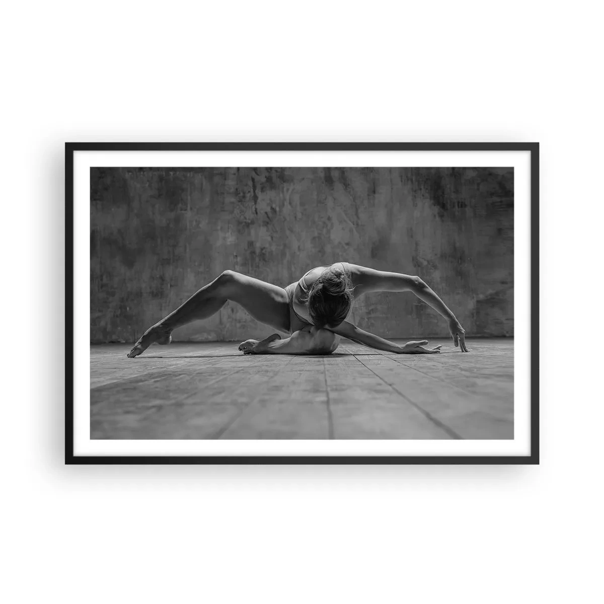 Affisch i svart ram - Upphittad symmetri - 91x61 cm