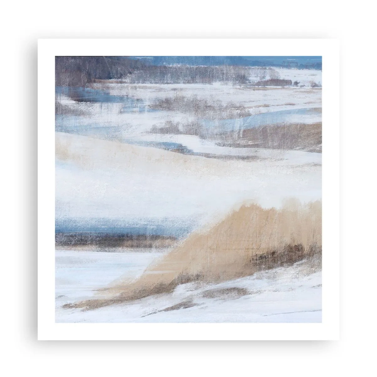 Affisch - Vinterkomposition - 60x60 cm