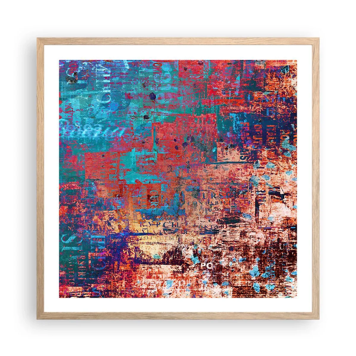 Affisch i ram av ljusek - Minne och icke-minne - 60x60 cm