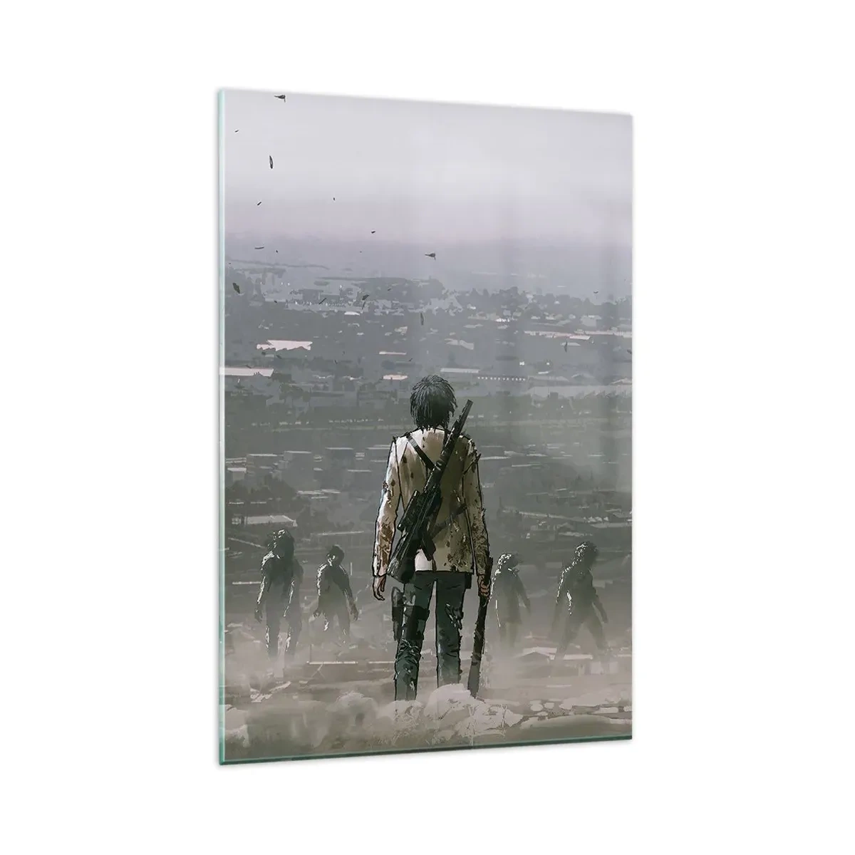 Glastavla - Bild på glas - Den siste rättvise? - 80x120 cm