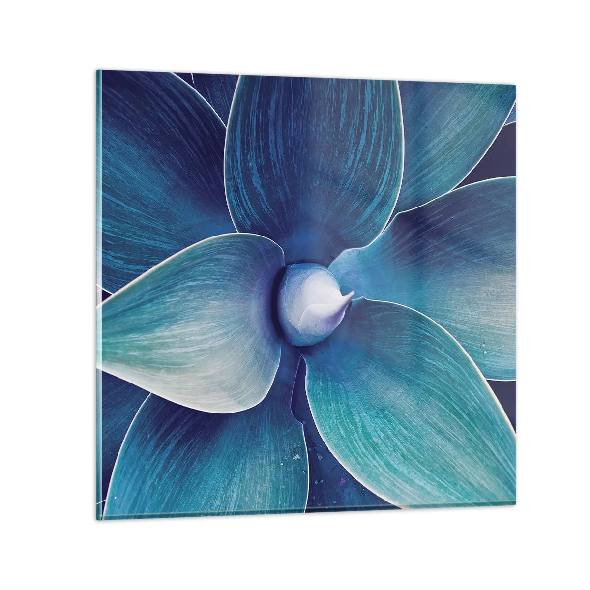 Glastavla - Bild på glas - Blått från himlen - 70x70 cm