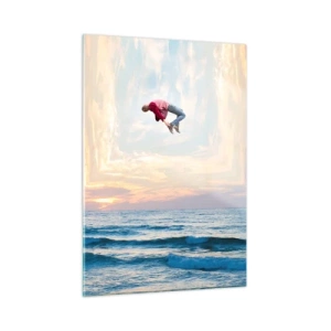 Glastavla - Bild på glas - Till en annan dimension - 50x70 cm