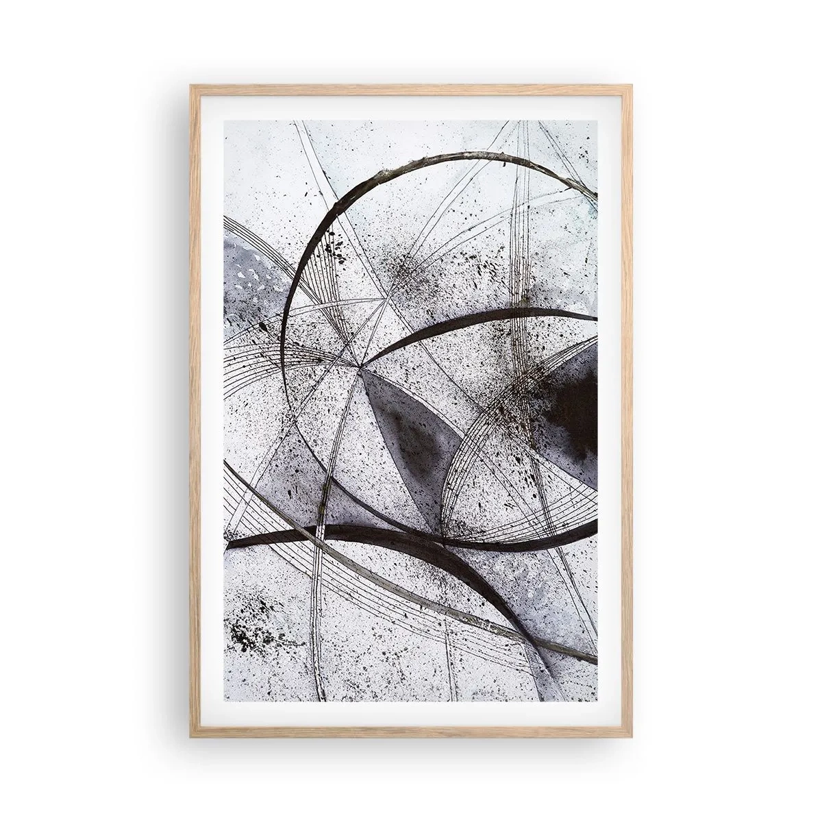 Affisch i ram av ljusek - Futuristisk fantasi - 61x91 cm