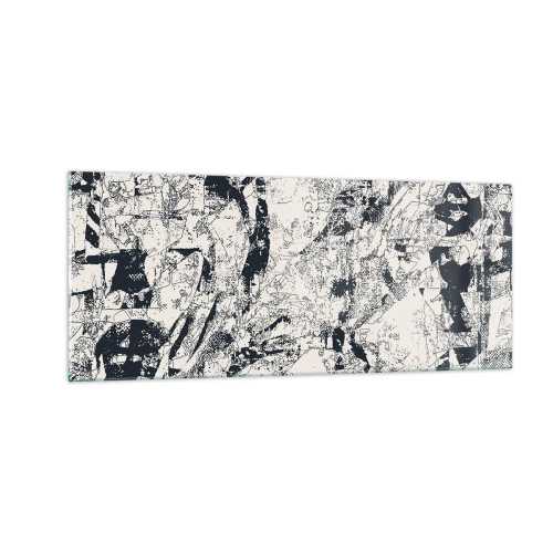 Glastavla - Bild på glas - Motsatsernas interpenetration - 100x40 cm