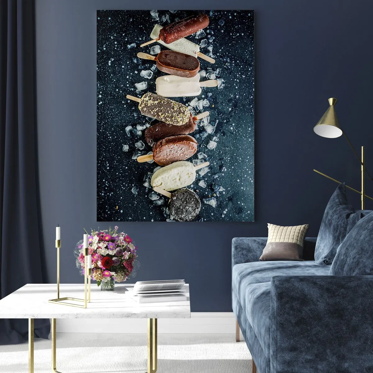 Glastavla - Bild på glas - Smak av varm sommar - 50x70 cm