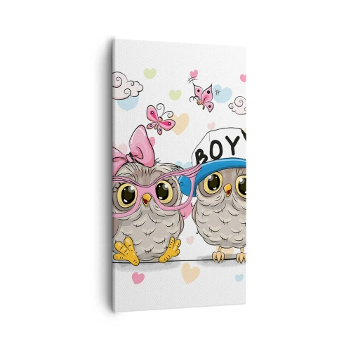 Canvastavla - Bild på duk - Låt oss älska varandra! - 55x100 cm