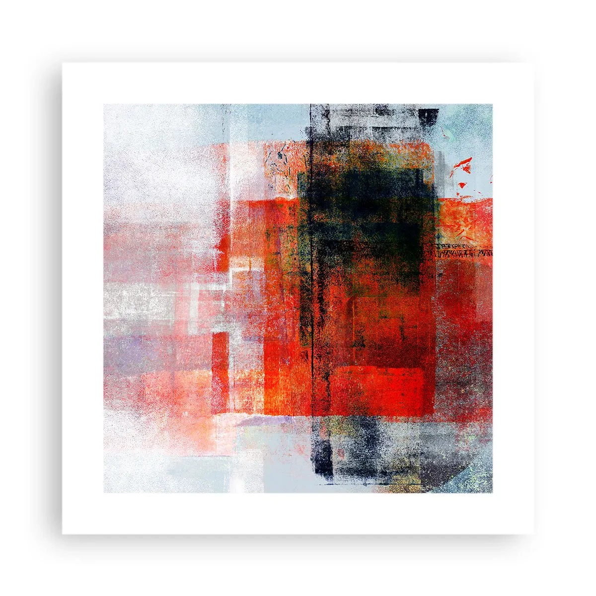 Affisch - Glödande komposition - 40x40 cm