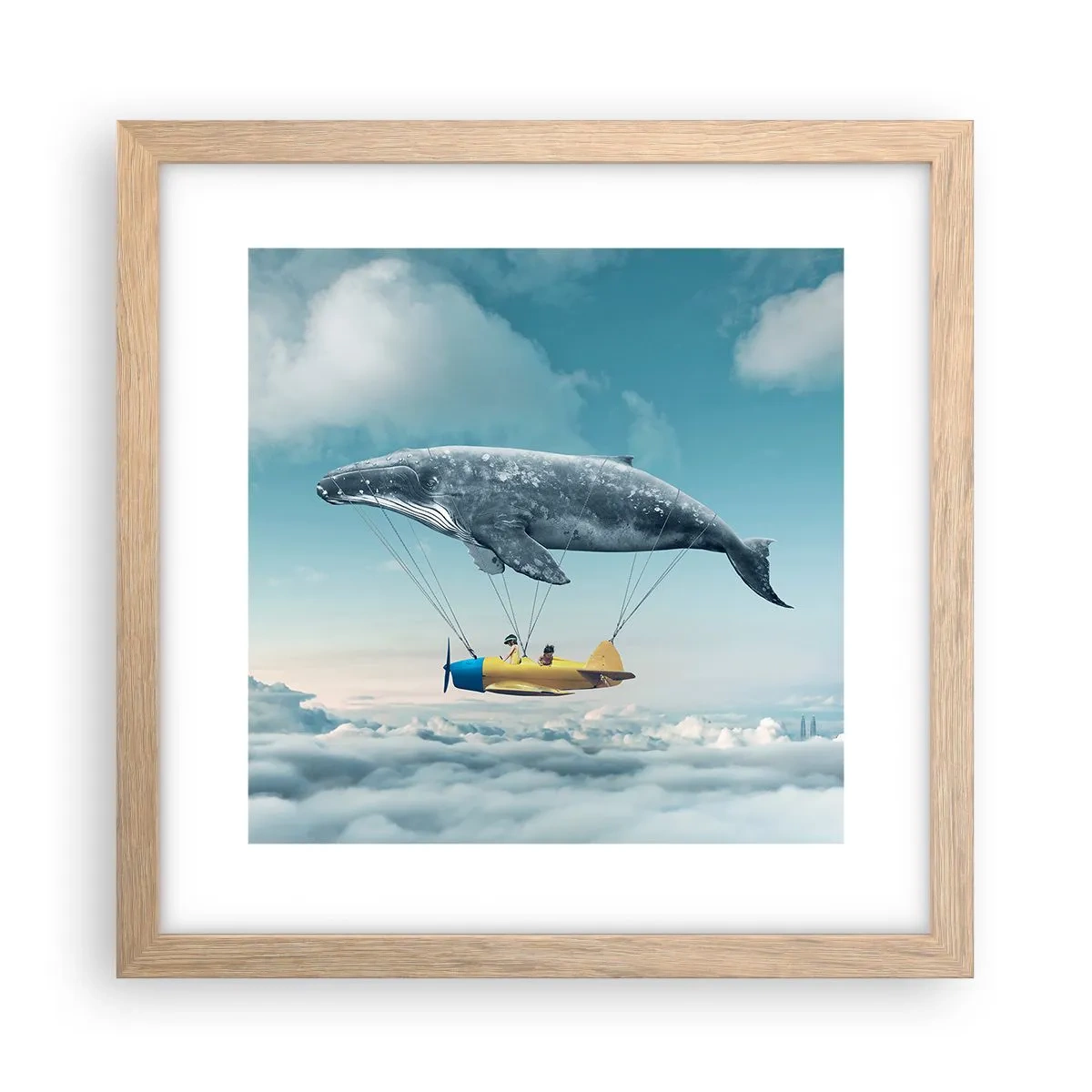 Affisch i ram av ljusek - Varför inte? - 30x30 cm