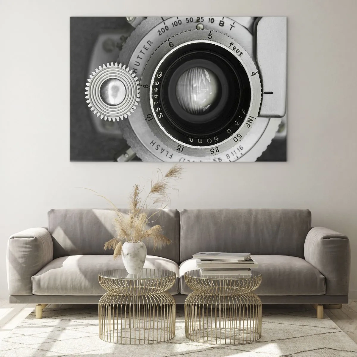 Glastavla - Bild på glas - En berättelse om Hollywood - 100x70 cm