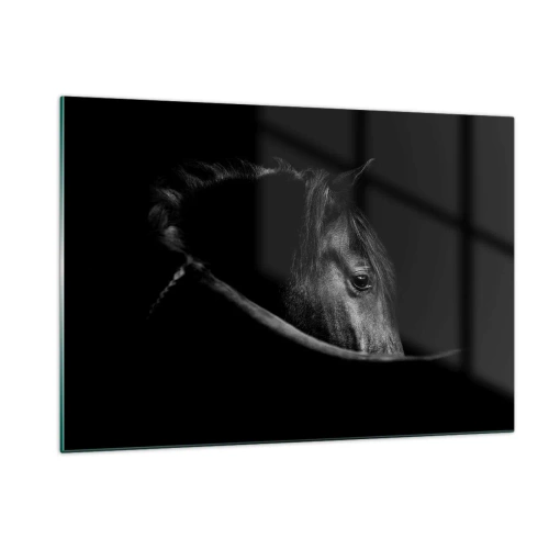 Glastavla - Bild på glas - Svart prins - 120x80 cm