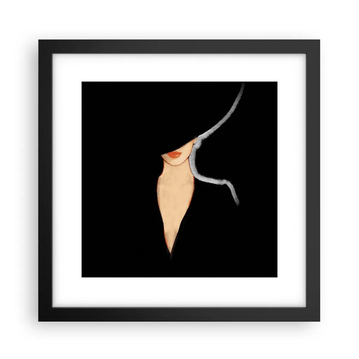 Affisch i svart ram - Elegans och stil - 30x30 cm