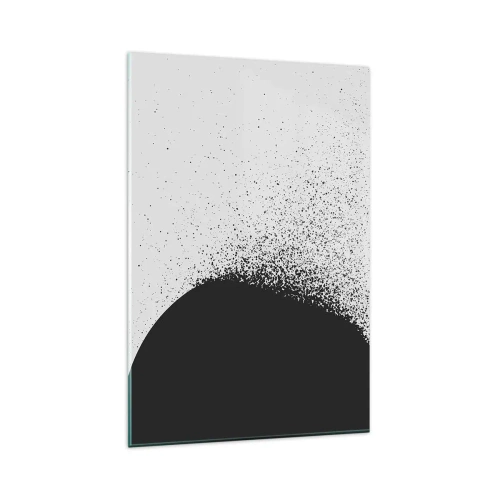 Glastavla - Bild på glas - Partiklarnas rörelse - 80x120 cm