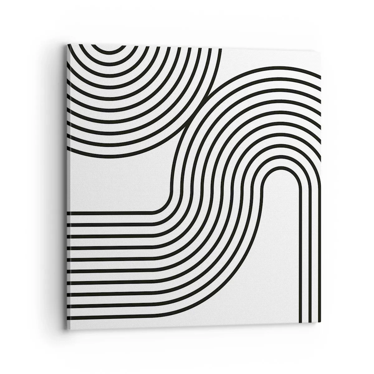 Canvastavla - Bild på duk - På en kurva - 70x70 cm