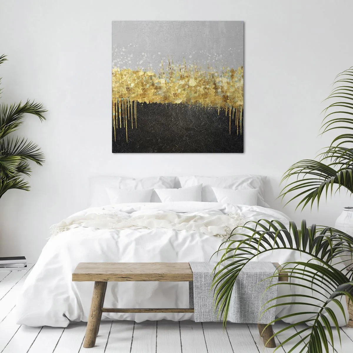 Canvastavla - Bild på duk - Inåt och uppåt - 30x30 cm