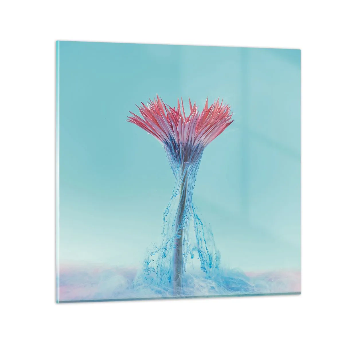 Glastavla - Bild på glas - I upplivande famn - 50x50 cm