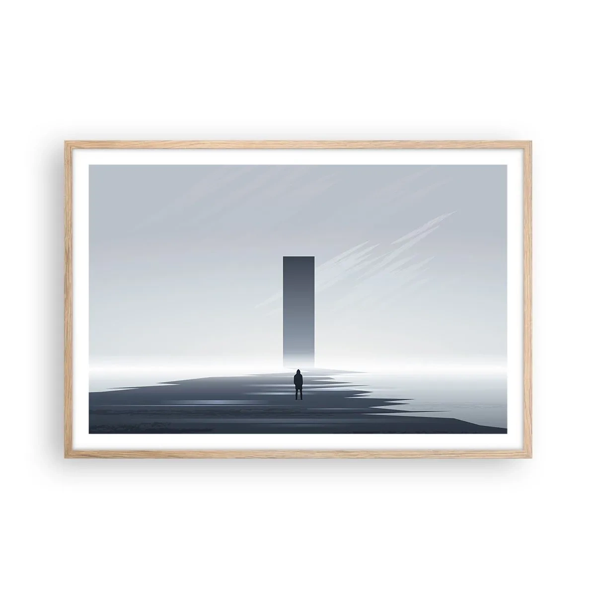 Affisch i ram av ljusek - Möjlighet eller hot? - 91x61 cm