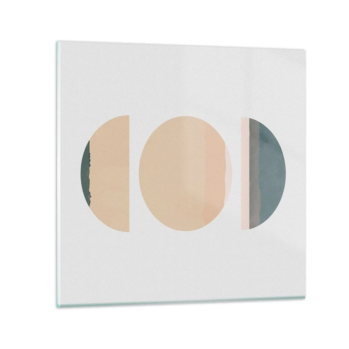 Glastavla - Bild på glas - Hjul efter hjul - 60x60 cm