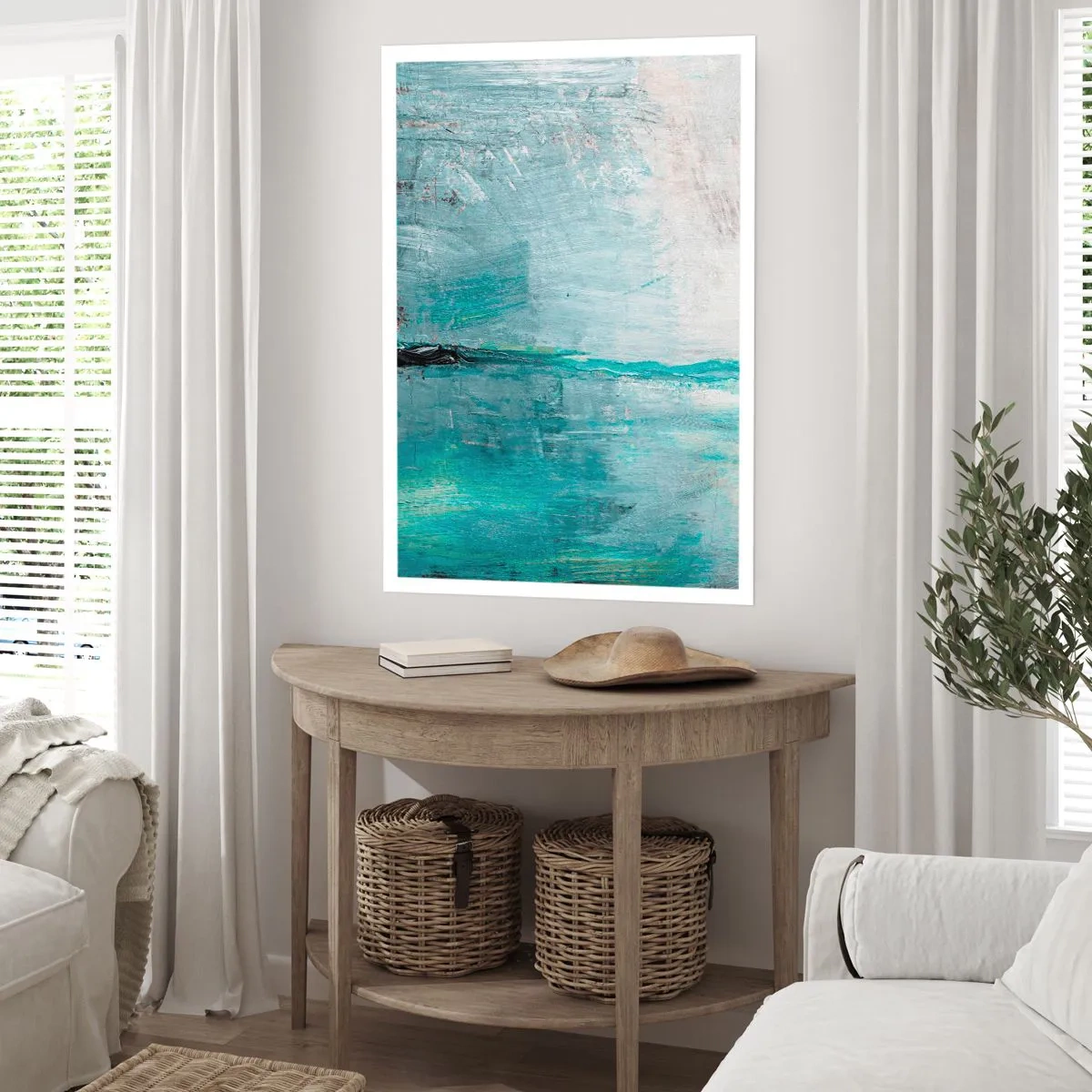Affisch - Horisontellt i blått - 50x70 cm