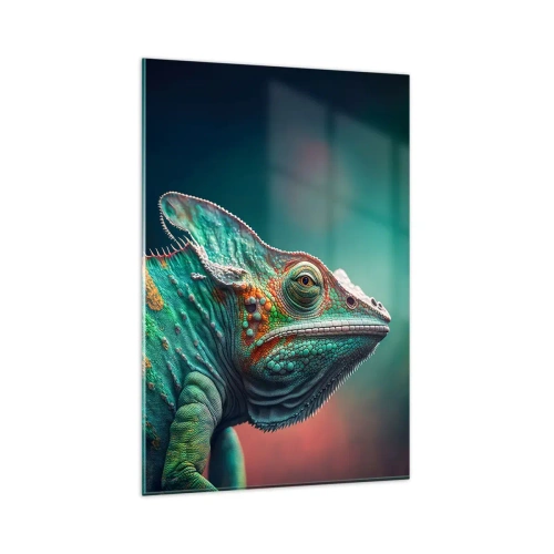 Glastavla - Bild på glas - Ser du mig? Inte bra… - 80x120 cm