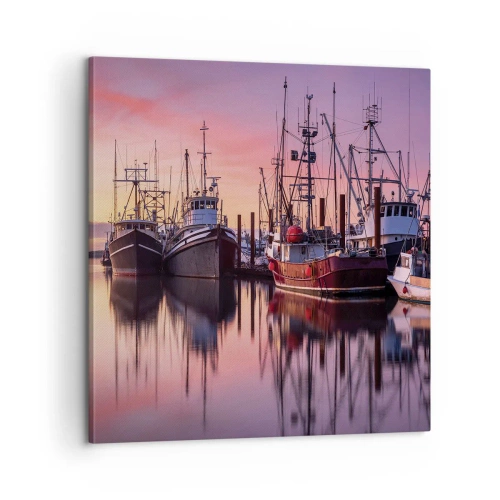 Canvastavla - Bild på duk - Inför nästa dag - 60x60 cm