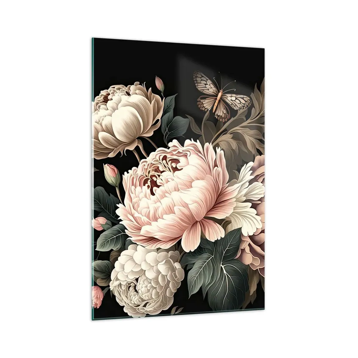 Glastavla - Bild på glas - I barockstil - 70x100 cm