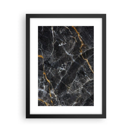 Affisch i svart ram - Stenens interna liv - 30x40 cm