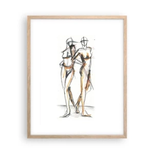 Affisch i ram av ljusek - Charmens studie - 40x50 cm