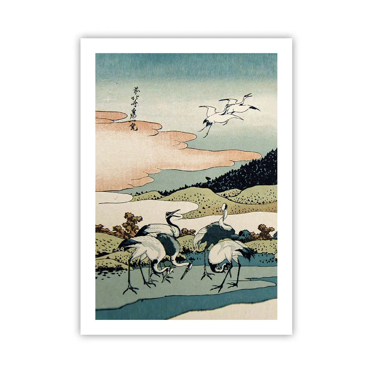 Affisch - I japansk anda - 50x70 cm