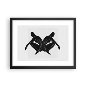 Affisch i svart ram - En delad själ - 40x30 cm