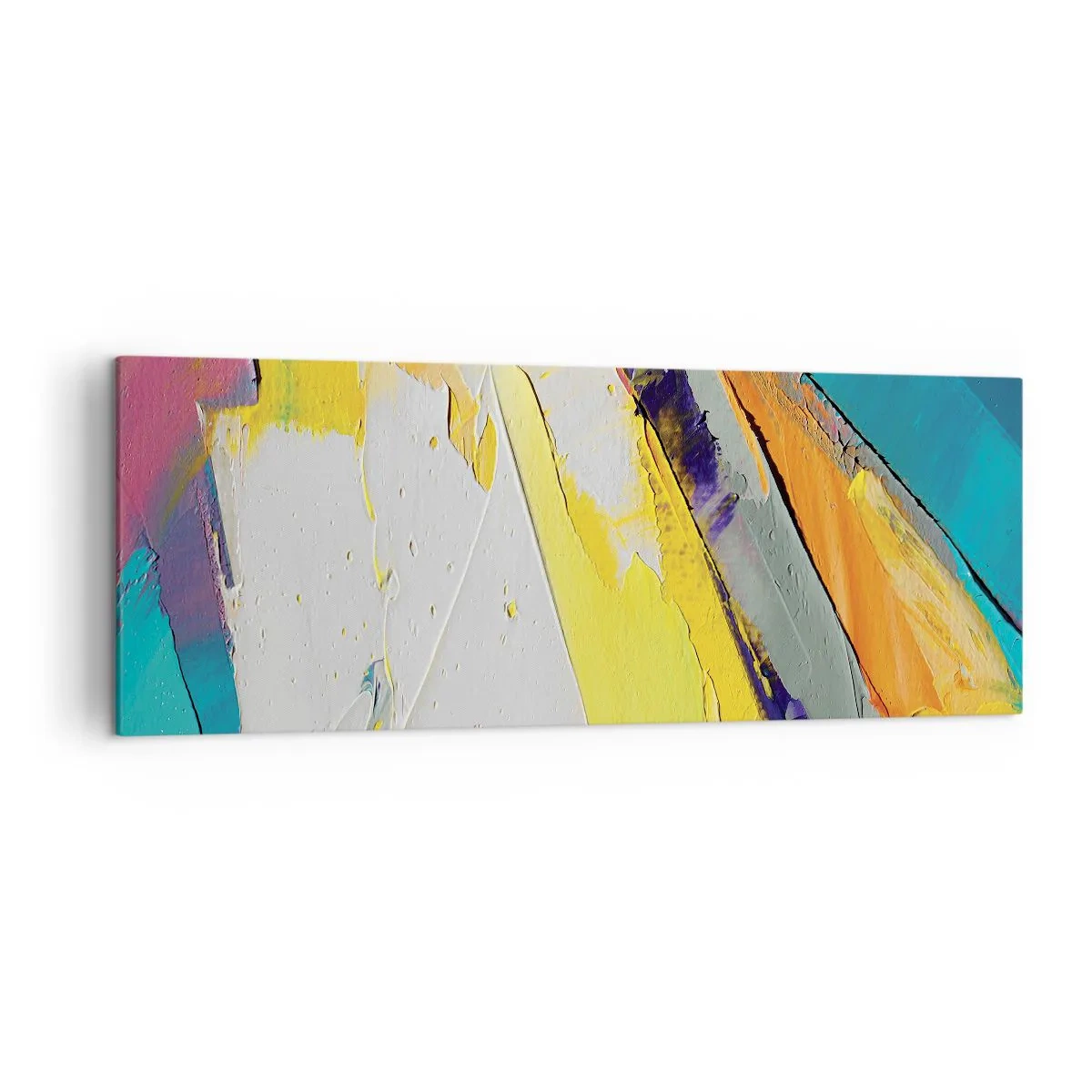 Canvastavla - Bild på duk - Världens anatomi - 140x50 cm