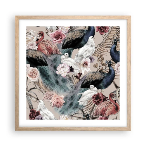 Affisch i ram av ljusek - I palatsträdgården - 50x50 cm