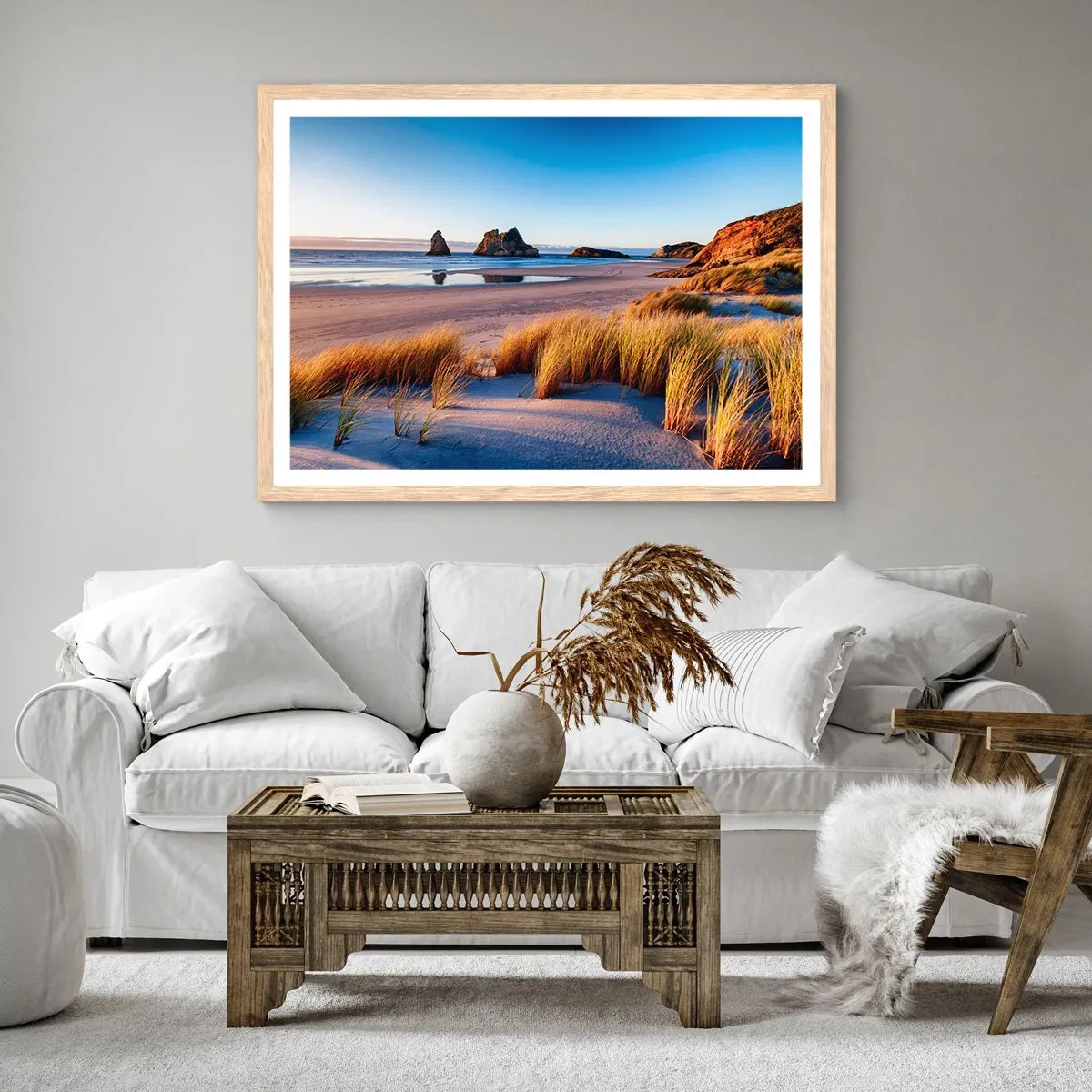 Affisch i ram av ljusek - För fredssökare - 91x61 cm