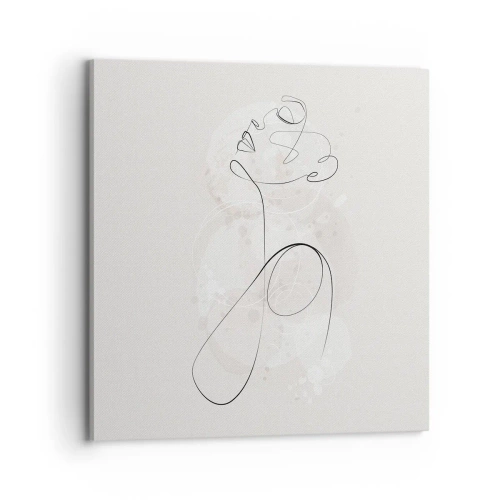Canvastavla - Bild på duk - Skönhetens spiral - 70x70 cm