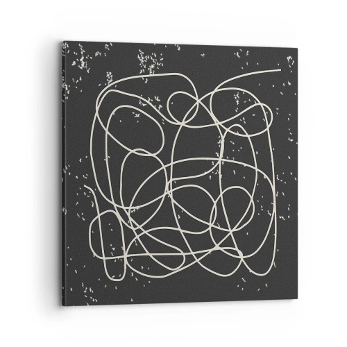 Canvastavla - Bild på duk - Vilsegångna tankar - 70x70 cm