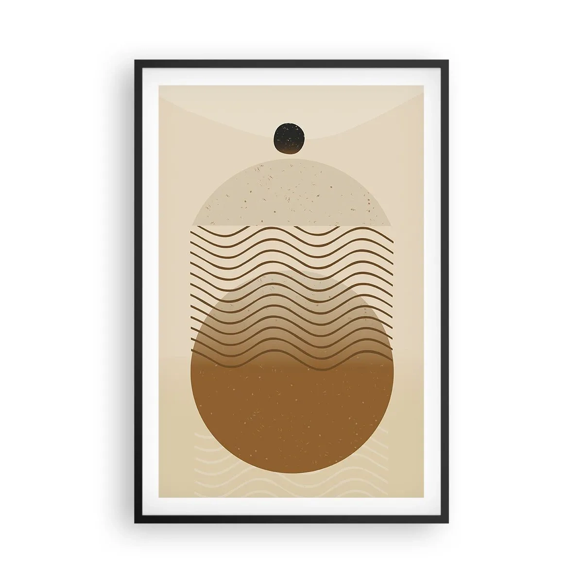 Affisch i svart ram - Om geometriska figurers ursprung - 61x91 cm