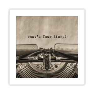 Affisch - Svara mig - 40x40 cm