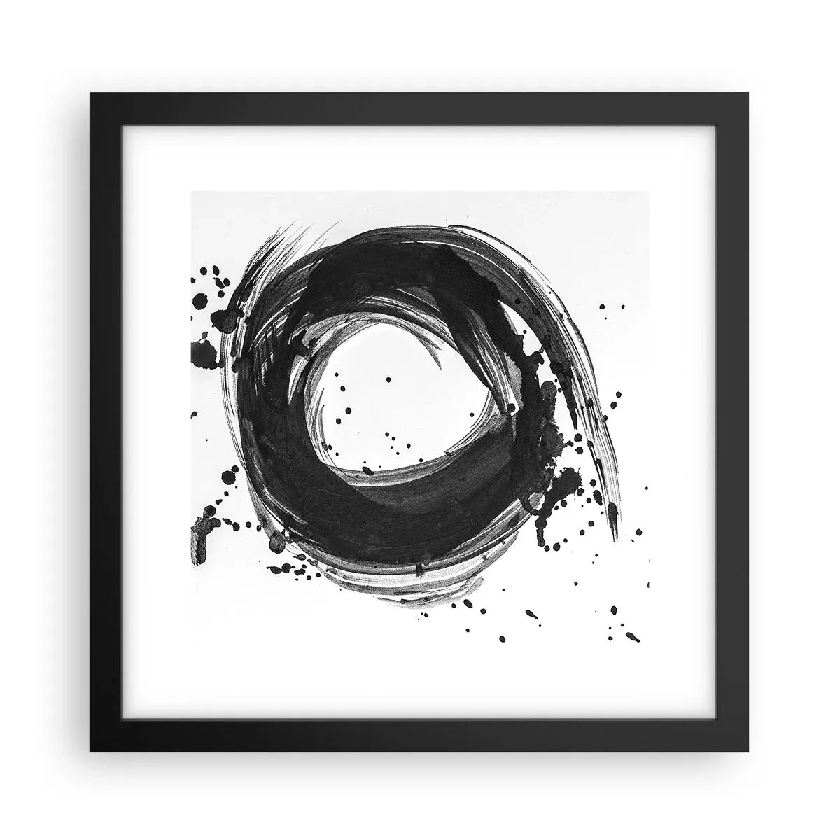 Affisch i svart ram - Skapandets virvel - 30x30 cm