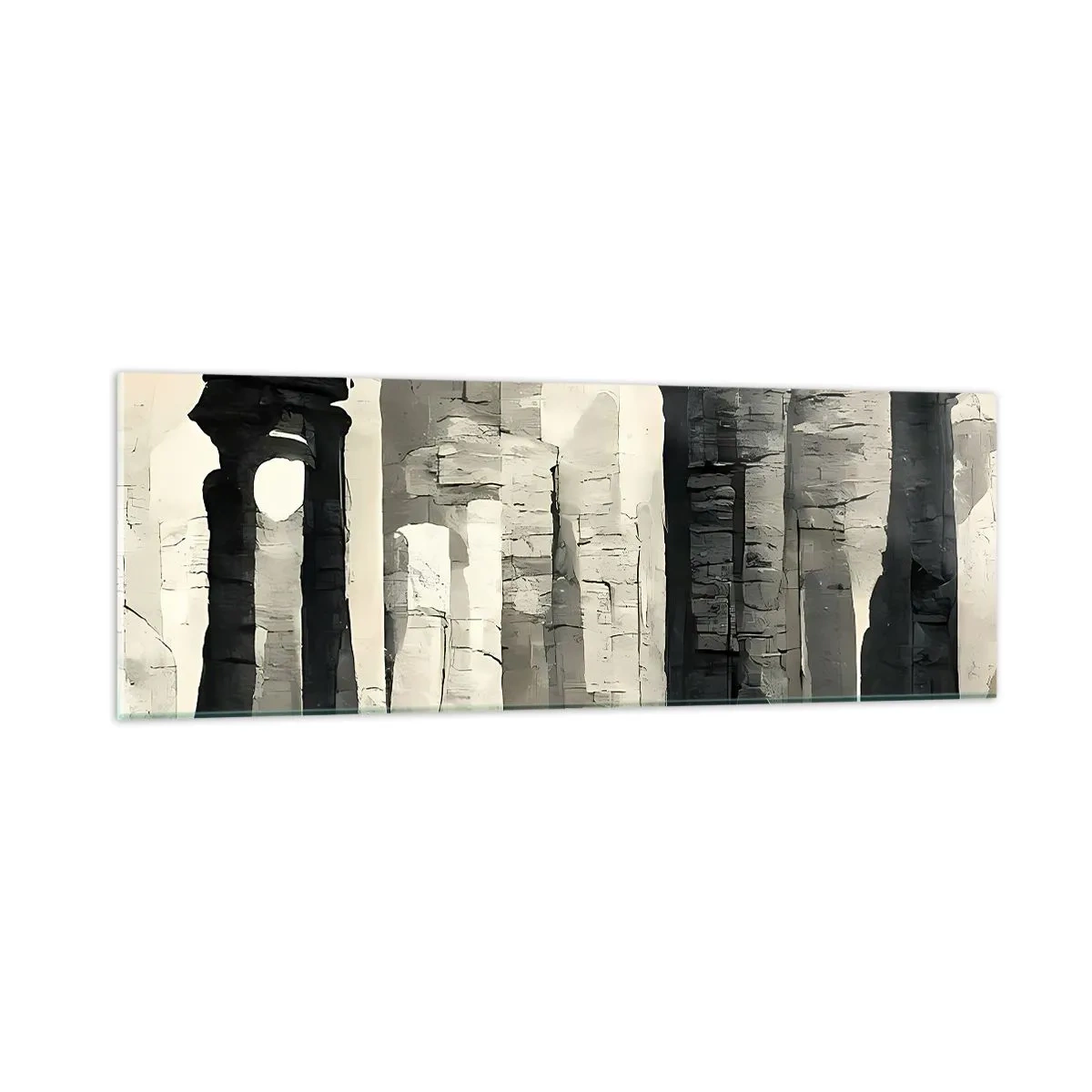 Glastavla - Bild på glas - Antikens majestät - 90x30 cm