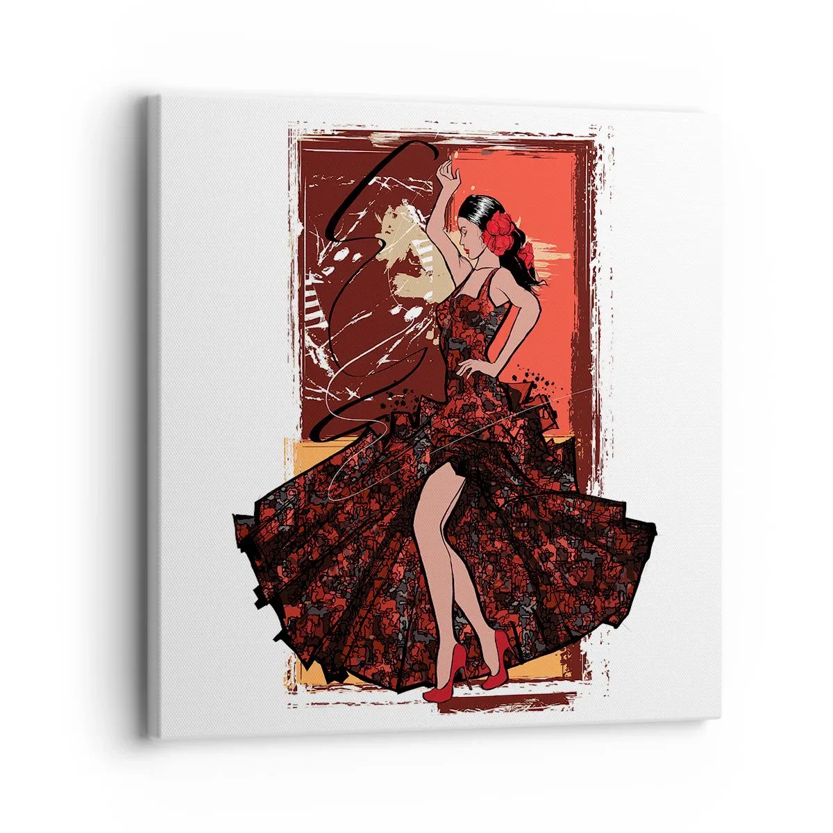 Canvastavla - Bild på duk - I hjärtats takt - 30x30 cm